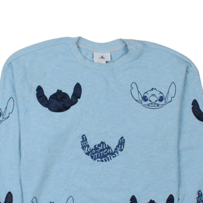 Womens UK Size S Disney Blue Pullover Sweatshirt