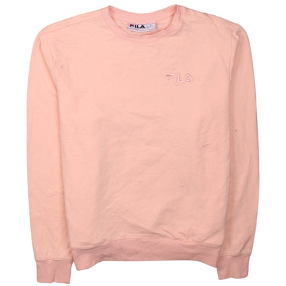 Womens UK Size S FILA Pink Pullover Sweatshirt