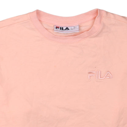 Womens UK Size S FILA Pink Pullover Sweatshirt