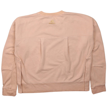 Womens UK Size S adidas Beige Pullover Sweatshirt