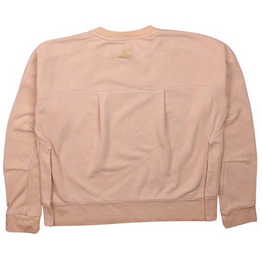 Womens UK Size S adidas Beige Pullover Sweatshirt