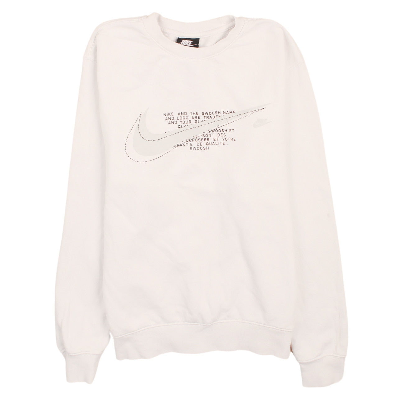 Mens UK Size S Nike White Pullover Sweatshirt