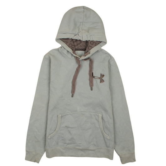 Mens UK Size S Under armour Grey Pullover Hoodie