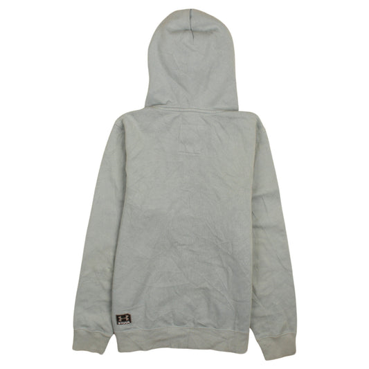 Mens UK Size S Under armour Grey Pullover Hoodie