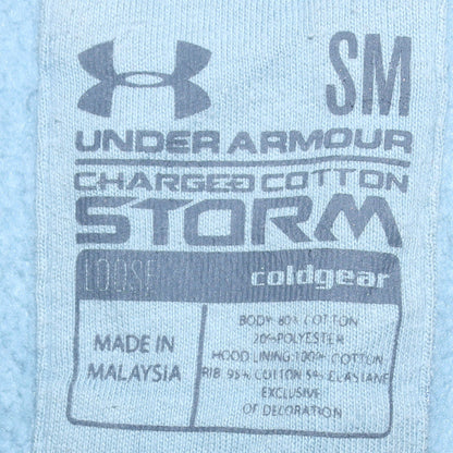 Mens UK Size S Under armour Grey Pullover Hoodie