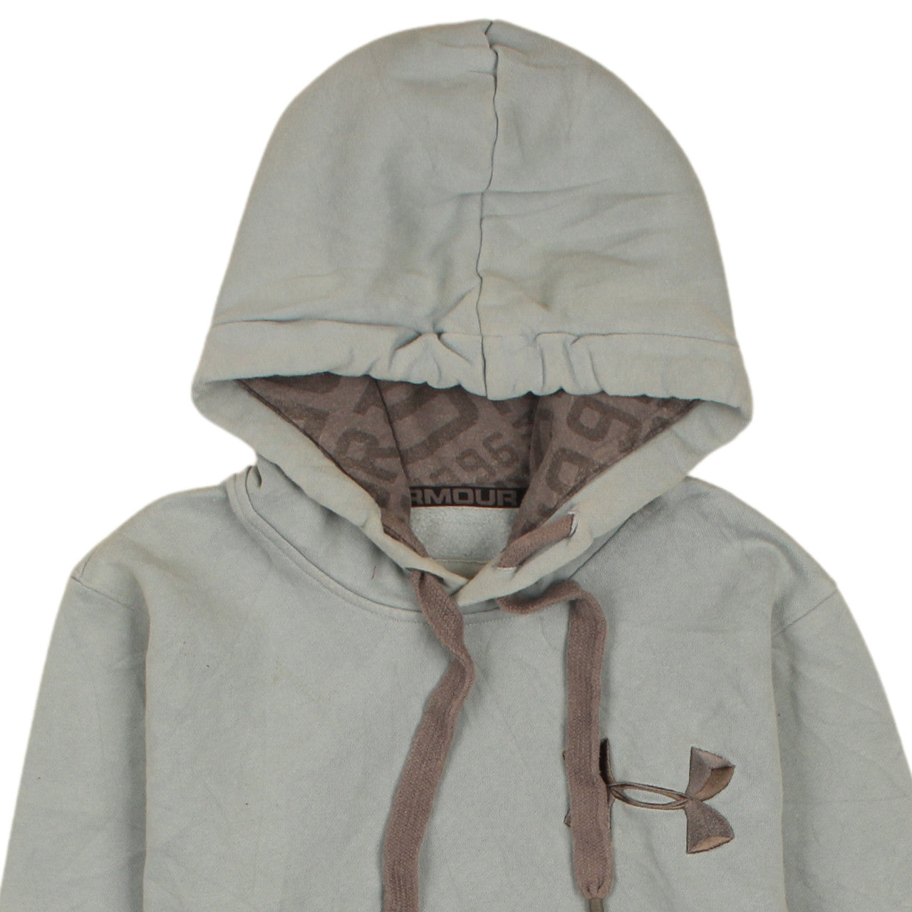 Mens UK Size S Under armour Grey Pullover Hoodie