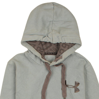 Mens UK Size S Under armour Grey Pullover Hoodie