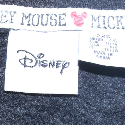 Womens UK Size 2XS Disney Black Pullover Sweatshirt