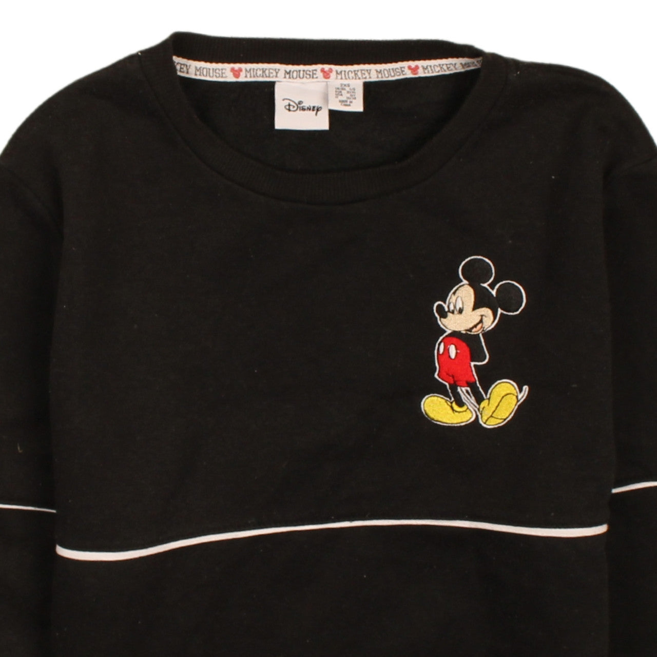 Womens UK Size 2XS Disney Black Pullover Sweatshirt
