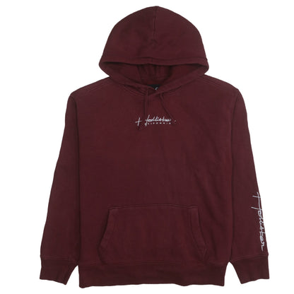 Mens UK Size S Hollister Red Pullover Hoodie