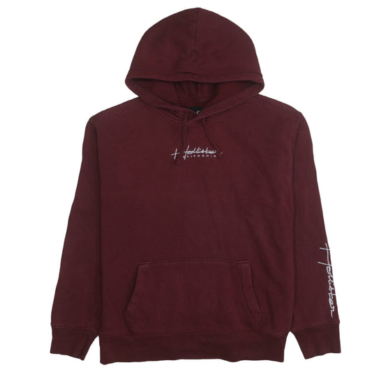 Mens UK Size S Hollister Red Pullover Hoodie