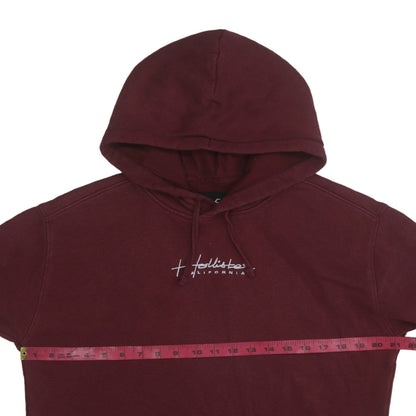 Mens UK Size S Hollister Red Pullover Hoodie