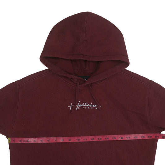 Mens UK Size S Hollister Red Pullover Hoodie