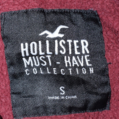 Mens UK Size S Hollister Red Pullover Hoodie