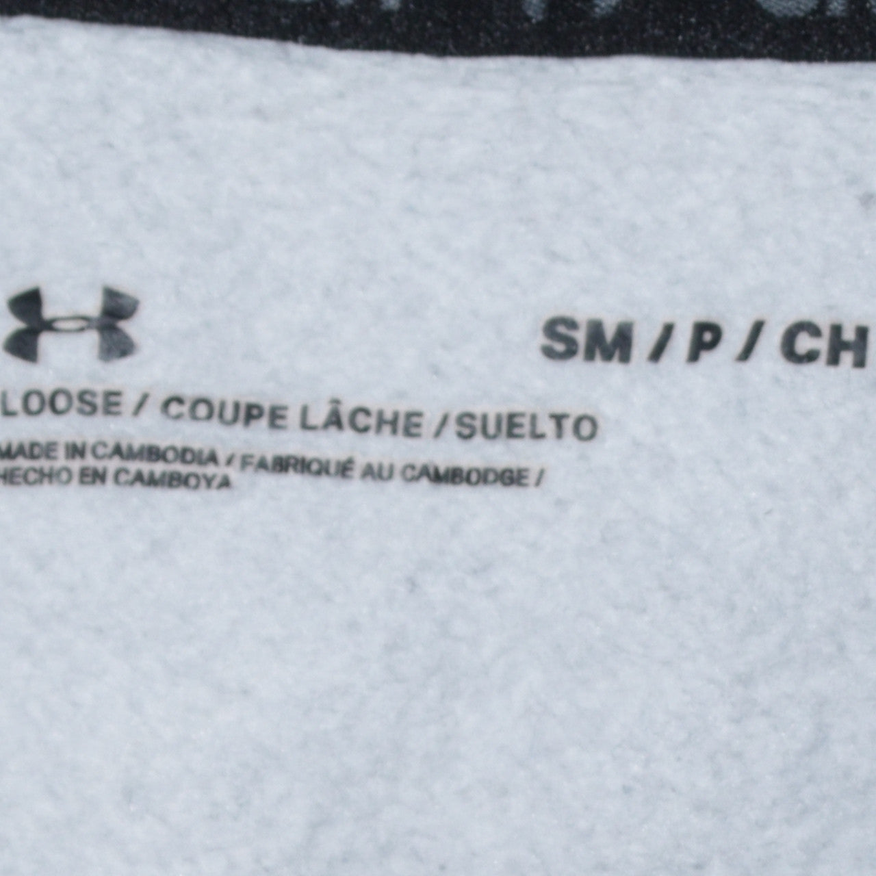 Mens UK Size S Under armour Blue Full Zip Hoodie