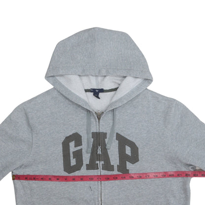 Mens UK Size L Gap Grey Full Zip Hoodie