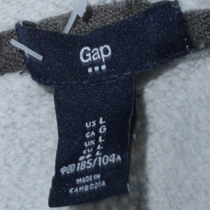 Mens UK Size L Gap Grey Full Zip Hoodie