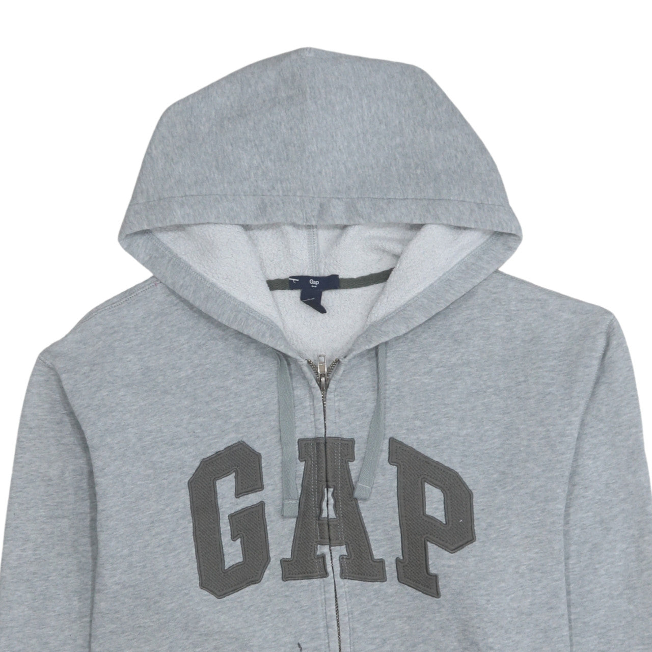 Mens UK Size L Gap Grey Full Zip Hoodie