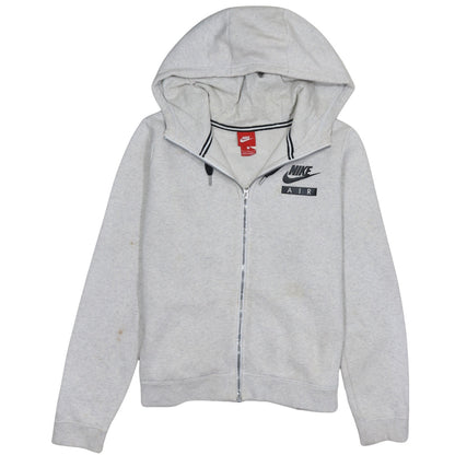 Mens UK Size L Nike Grey Full Zip Hoodie