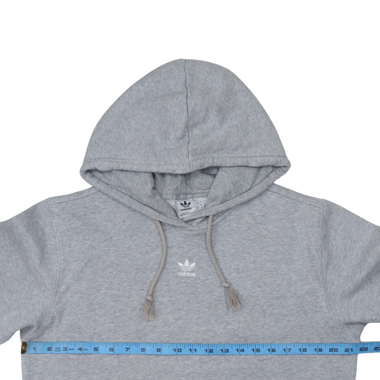Womens UK Size 12 adidas Grey Pullover Hoodie