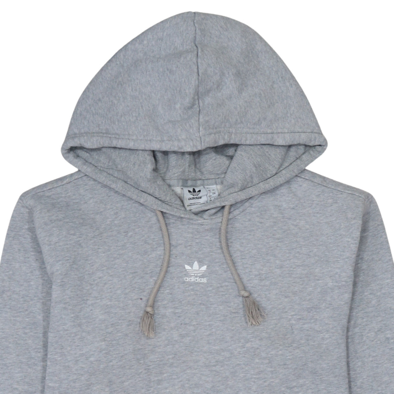 Womens UK Size 12 adidas Grey Pullover Hoodie