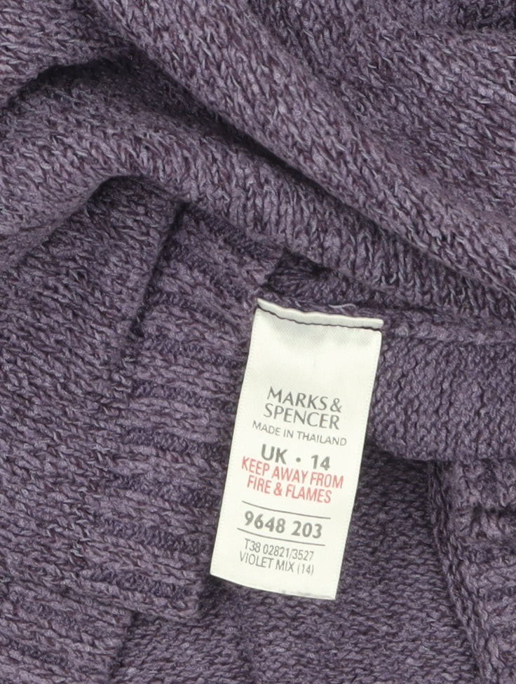 Womens UK Size 14 Marks and Spencer Purple Pullover Jumper