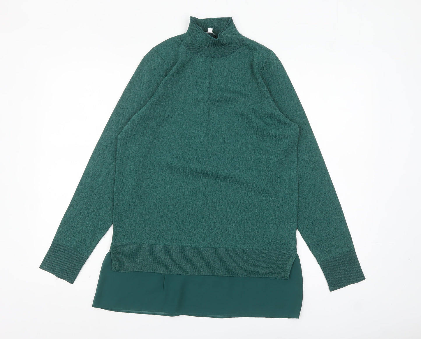 Womens UK Size S NEXT Green Tunic Jumper