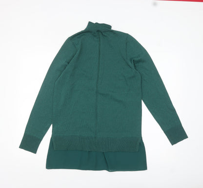 Womens UK Size S NEXT Green Tunic Jumper