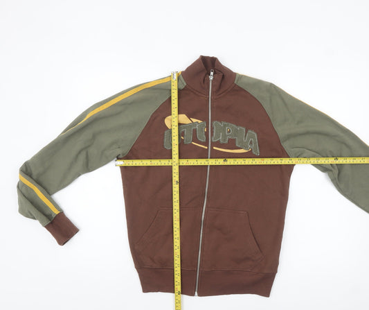 Mens UK Size S Urban Outfitters Brown Bomber Jacket