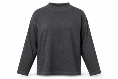 Womens UK Size S Anne Brooks Grey Basic T-Shirt