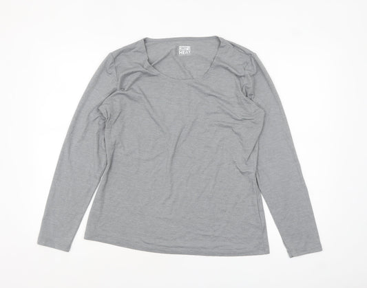 Womens UK Size XL 32 Degrees Grey Gym & Training Running & Jogging Walking T-Shi