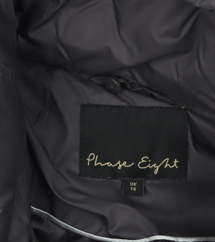 Womens UK Size 16 Phase Eight Black Puffer Jacket