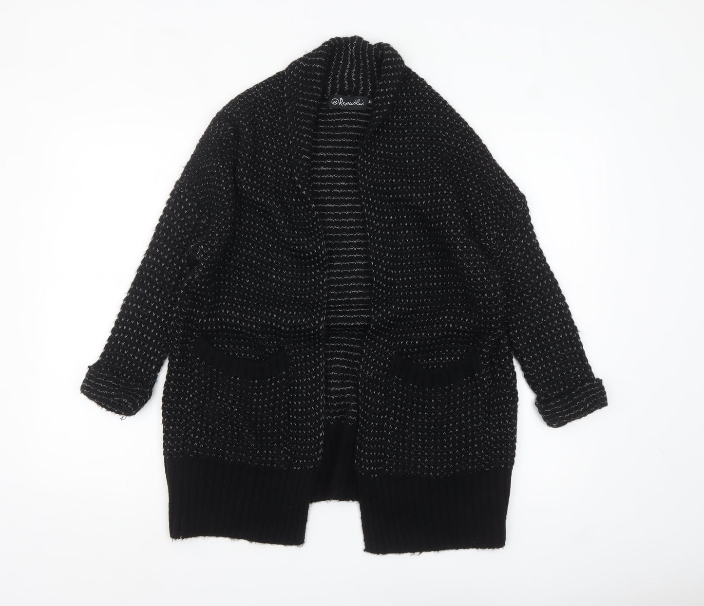 Womens UK Size XS @Republic Black Cardigan Jumper