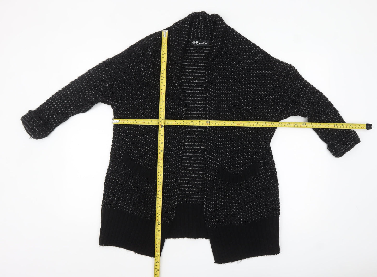 Womens UK Size XS @Republic Black Cardigan Jumper
