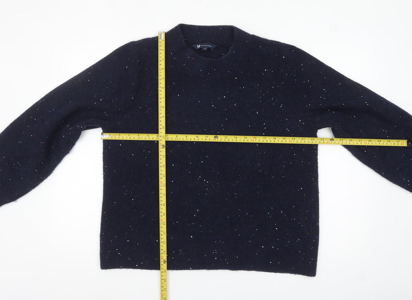 Womens UK Size 18 Crew Clothing Company Black Pullover Jumper
