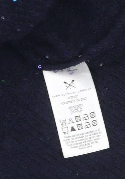 Womens UK Size 18 Crew Clothing Company Black Pullover Jumper
