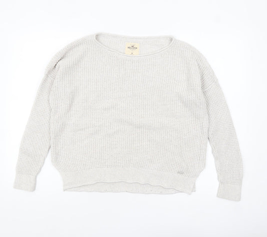 Womens UK Size M Hollister Ivory Pullover Jumper