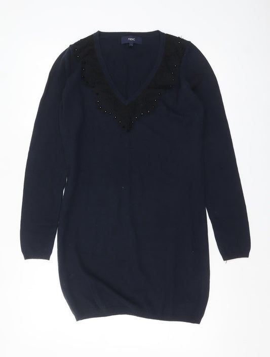 Womens UK Size 8 NEXT Blue Pullover Jumper