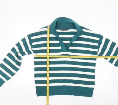 Womens UK Size M Marks and Spencer Green Pullover Jumper