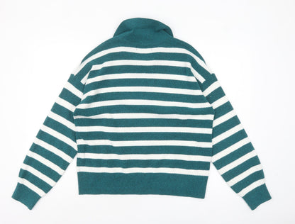 Womens UK Size M Marks and Spencer Green Pullover Jumper