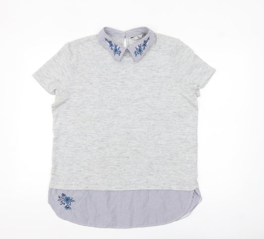 Womens UK Size 16 TU Grey Basic Blouse