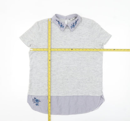 Womens UK Size 16 TU Grey Basic Blouse