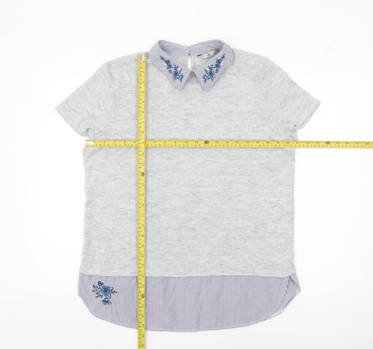 Womens UK Size 16 TU Grey Basic Blouse