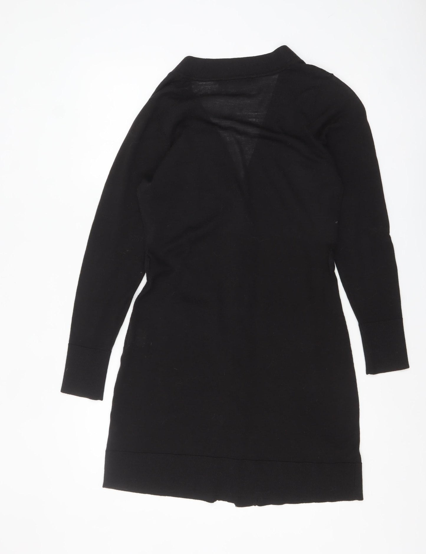 Womens UK Size 12 Nougat London Black Cardigan Jumper