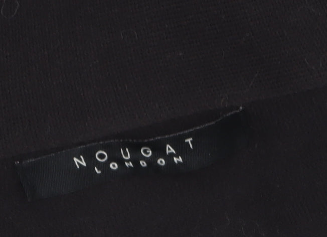 Womens UK Size 12 Nougat London Black Cardigan Jumper