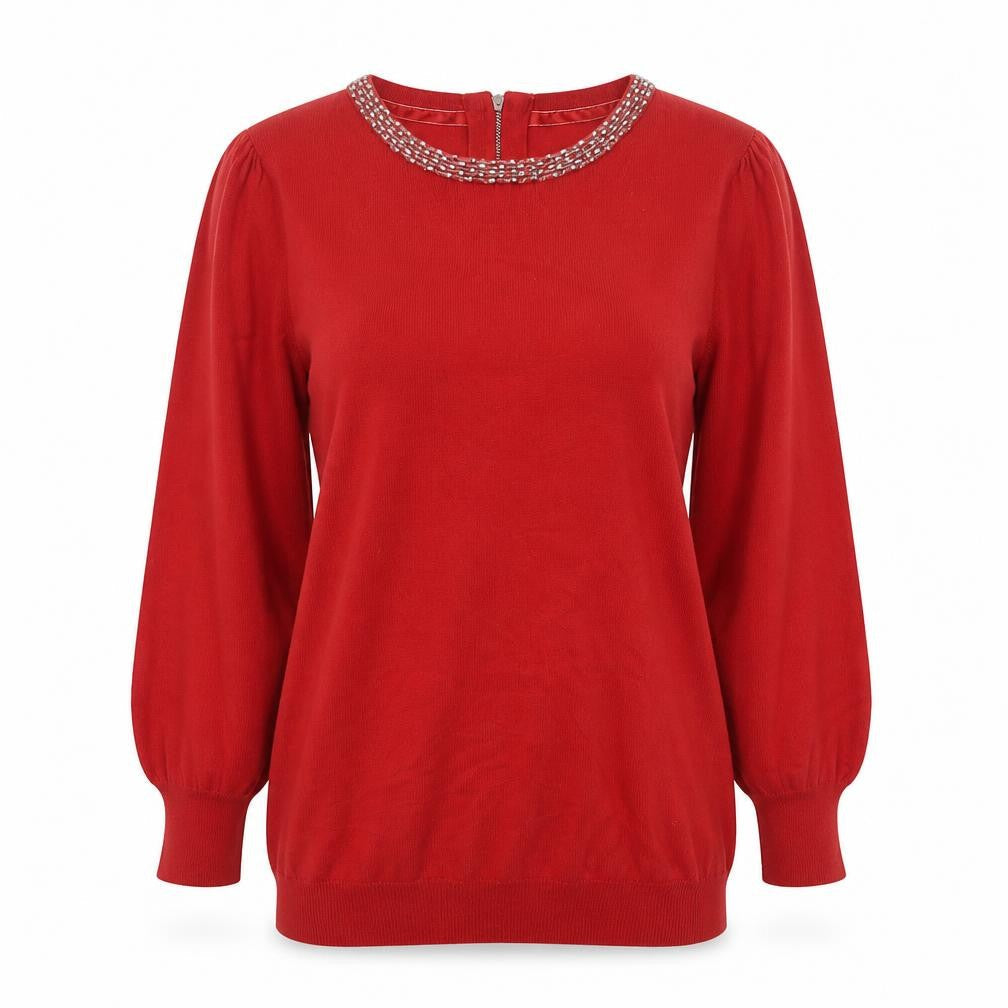 Womens UK Size 10 NEXT Red Pullover Jumper