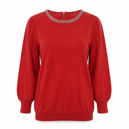 Womens UK Size 10 NEXT Red Pullover Jumper