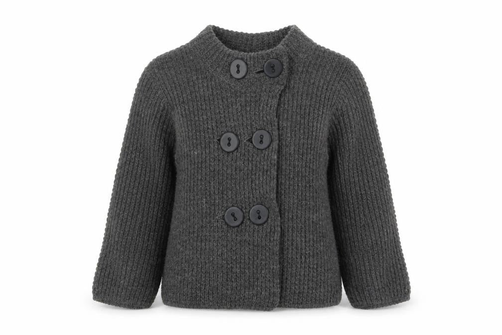 Womens UK Size 10 Topshop Grey Cardigan Jumper