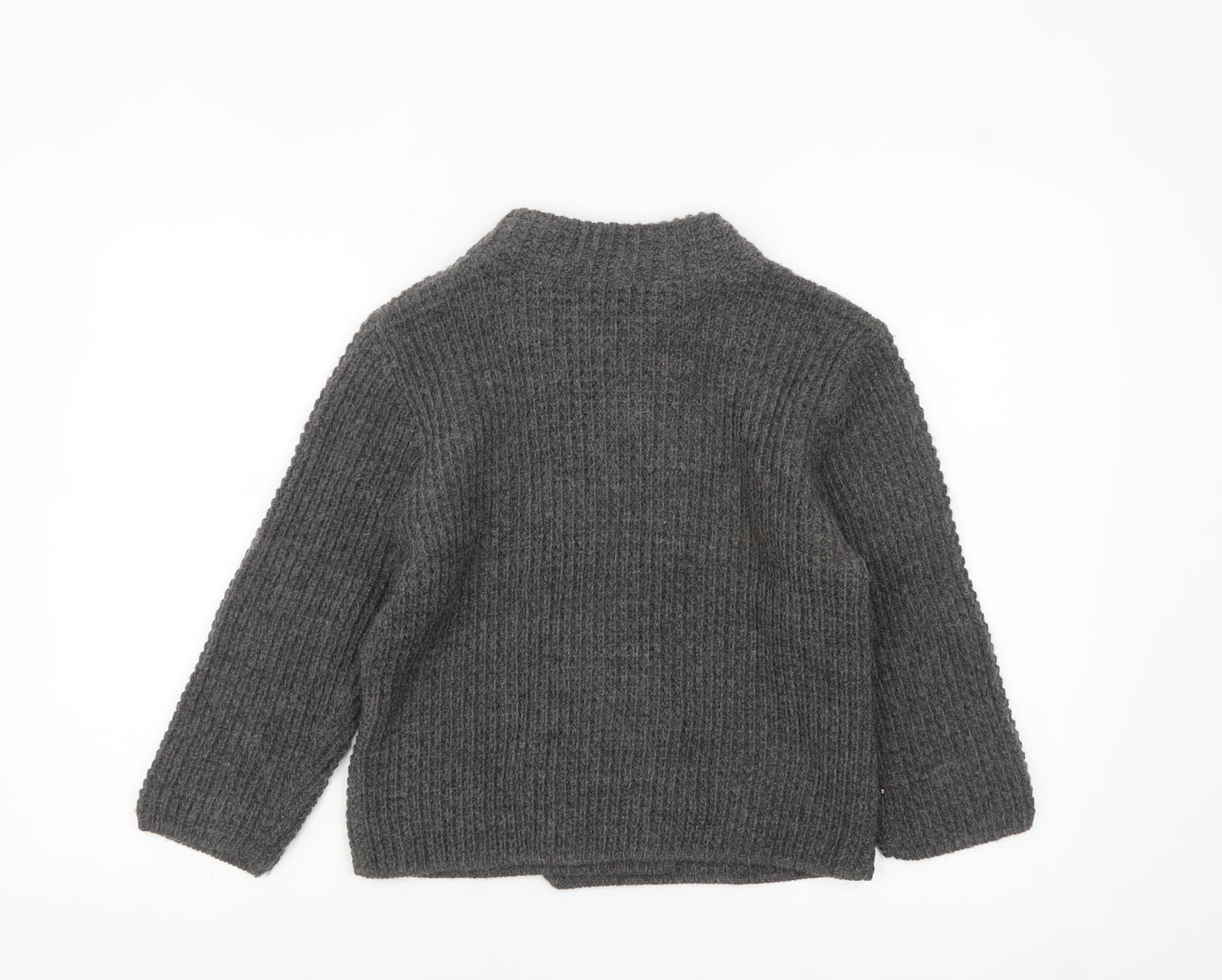 Womens UK Size 10 Topshop Grey Cardigan Jumper