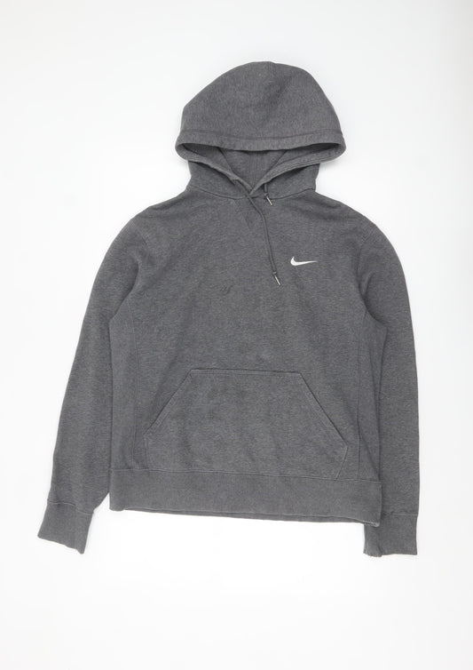 Mens UK Size M Nike Grey Pullover Hoodie